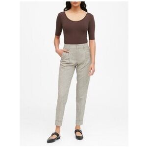 📚Banana Republic Tapered Hi-Rise Plaid Pants📚